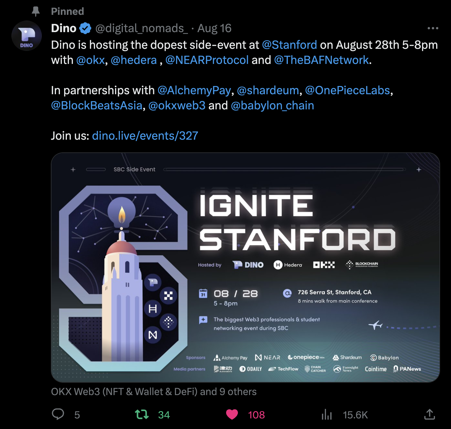 Event poster for Ignite Stanford